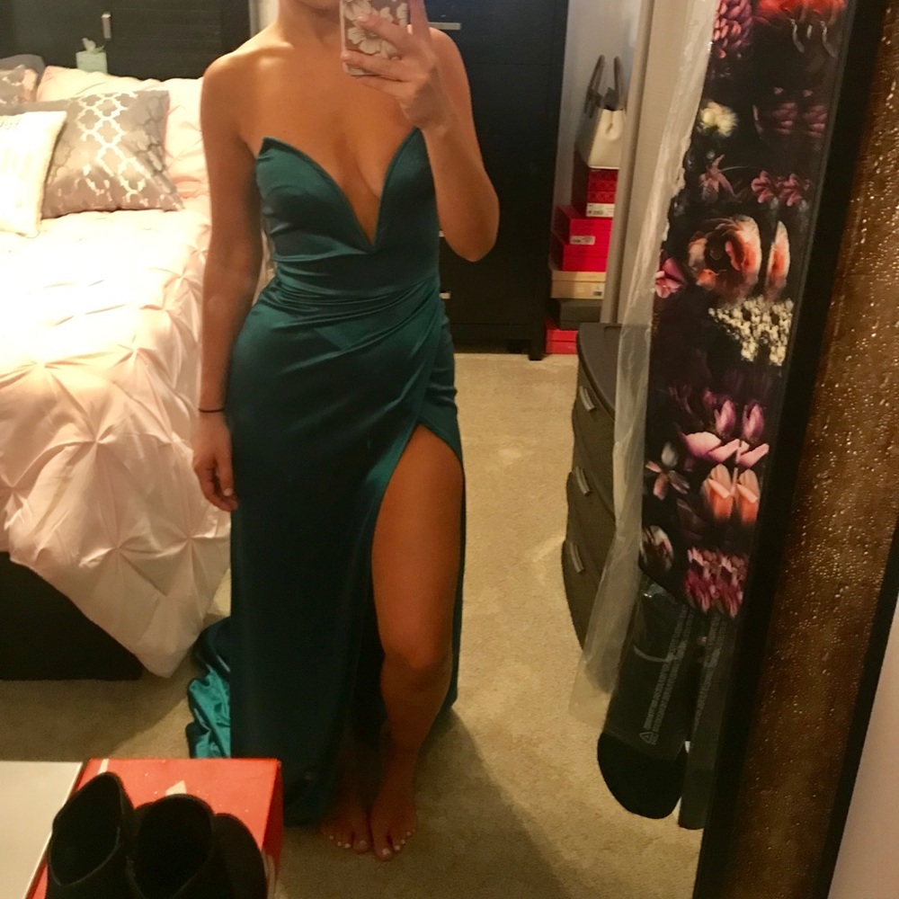 ASOS strapless gown